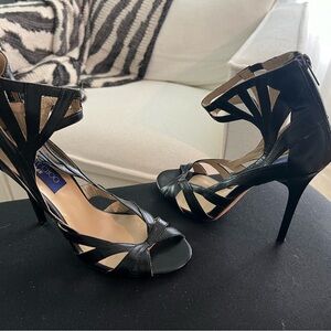 Jimmy Choo Heeled Shoe H & M exclusive Black Sz 9